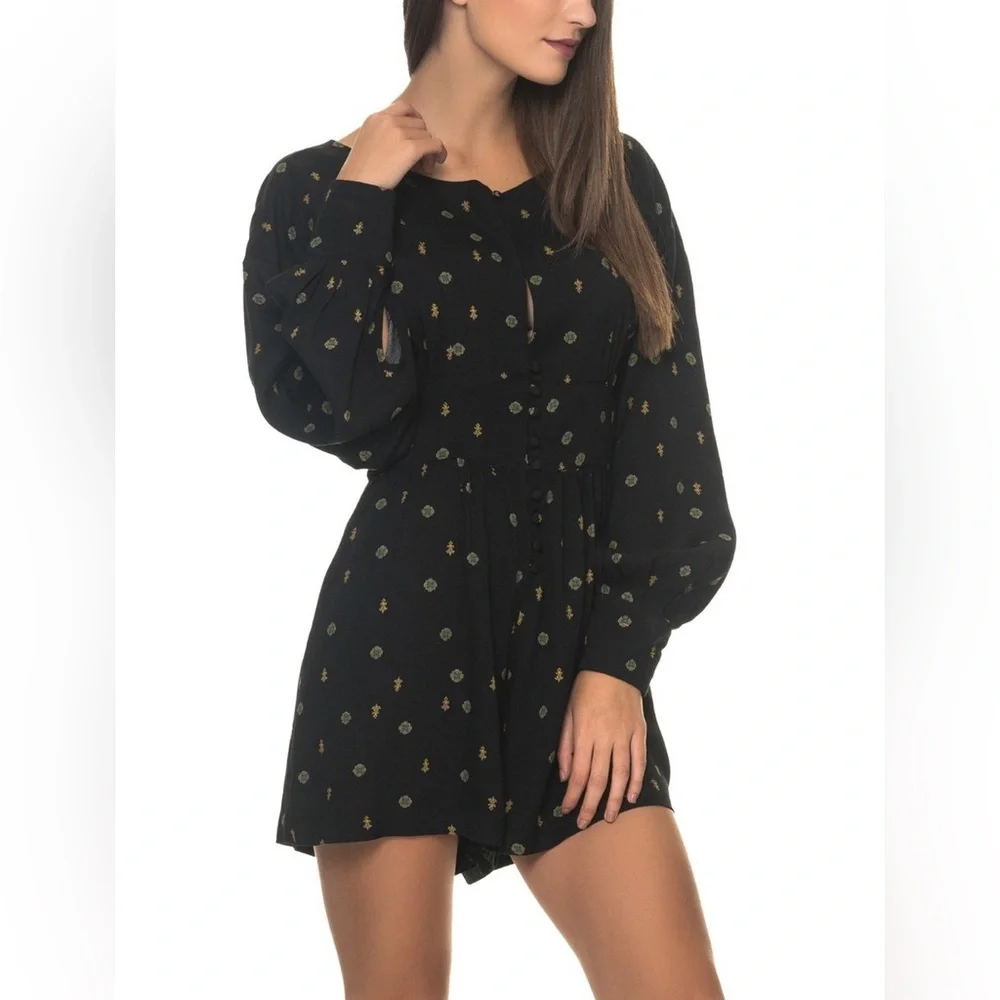 Free People Love Grows Geometric Playsuit - Picture 5 of 10